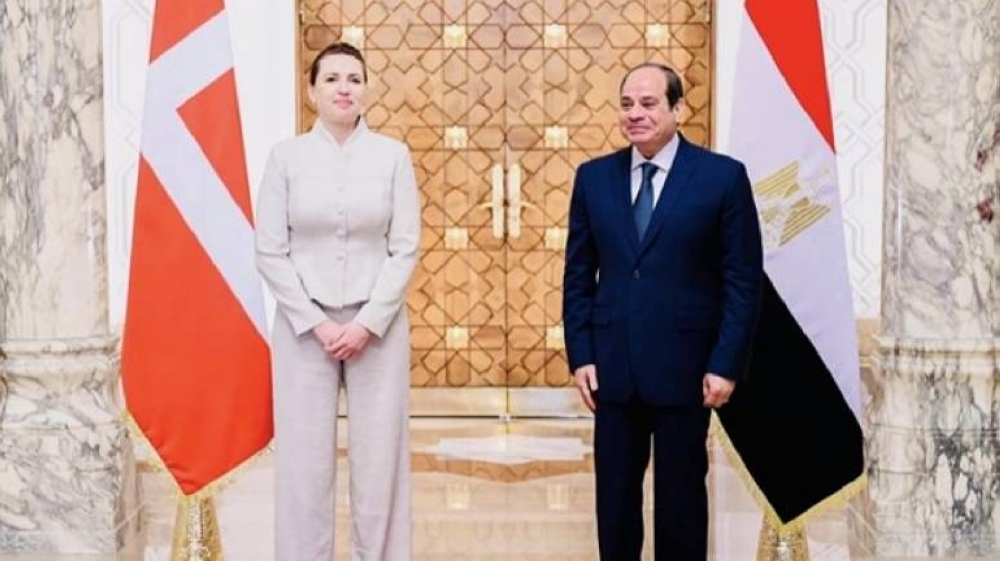 الرئيس المصري ورئيسة وزراء الدنمارك.